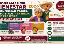 Programas del Bienestar 2026: Confirman pagos, registros y entrega de tarjetas para julio y agosto