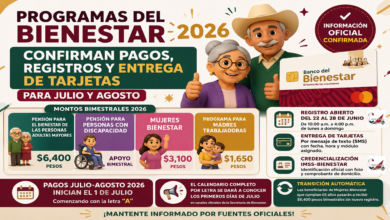 Programas del Bienestar 2026: Confirman pagos, registros y entrega de tarjetas para julio y agosto