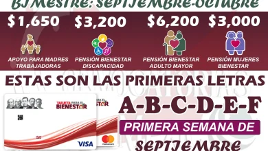 Programas del Bienestar: ¡Consulta cuáles son las letras que recibirán primero su pago en este bimestre: septiembre-octubre!