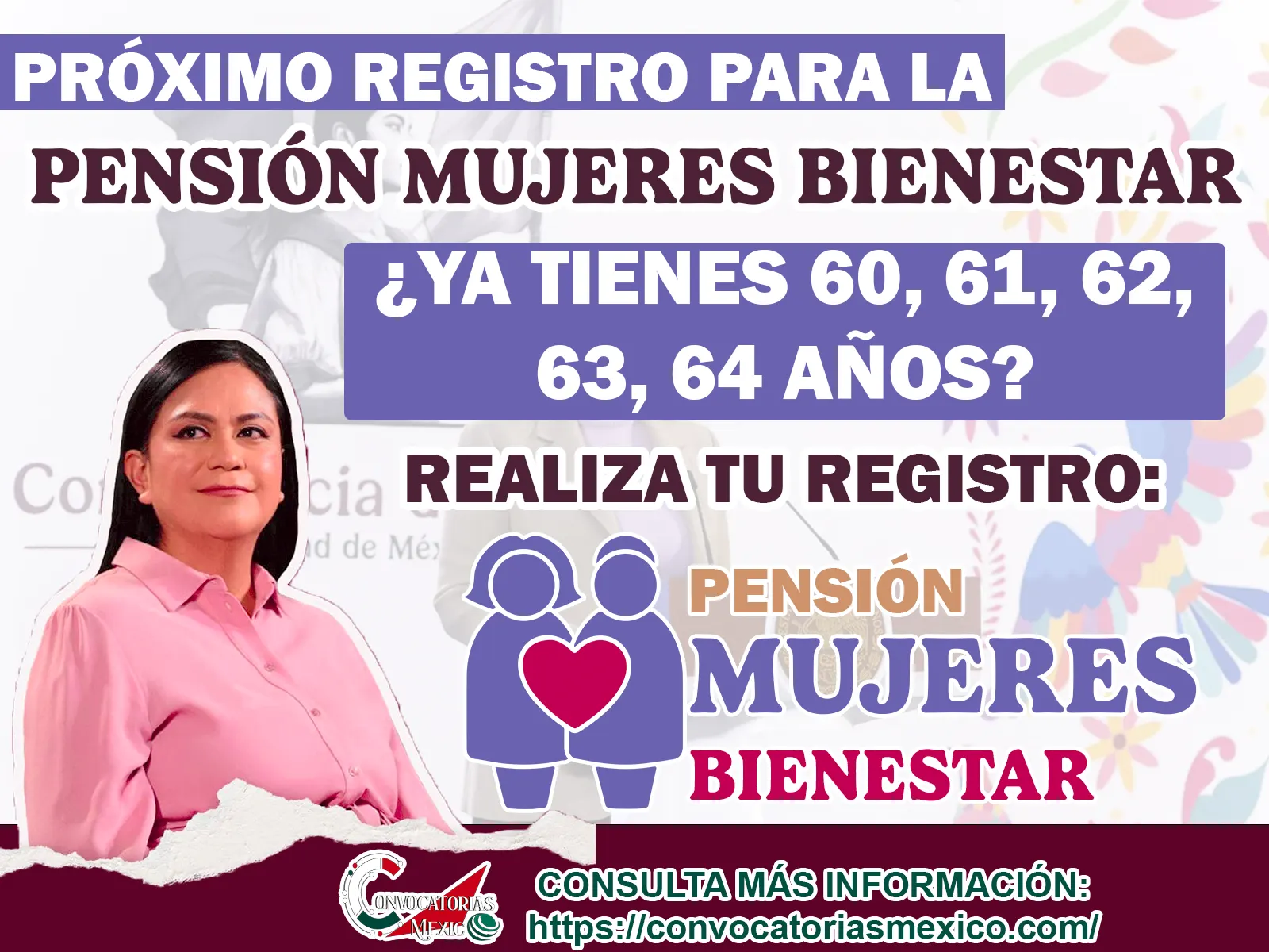 Fecha del Próximo registro a la Pensión del Bienestar que otorga 3 mil pesos Bimestrales