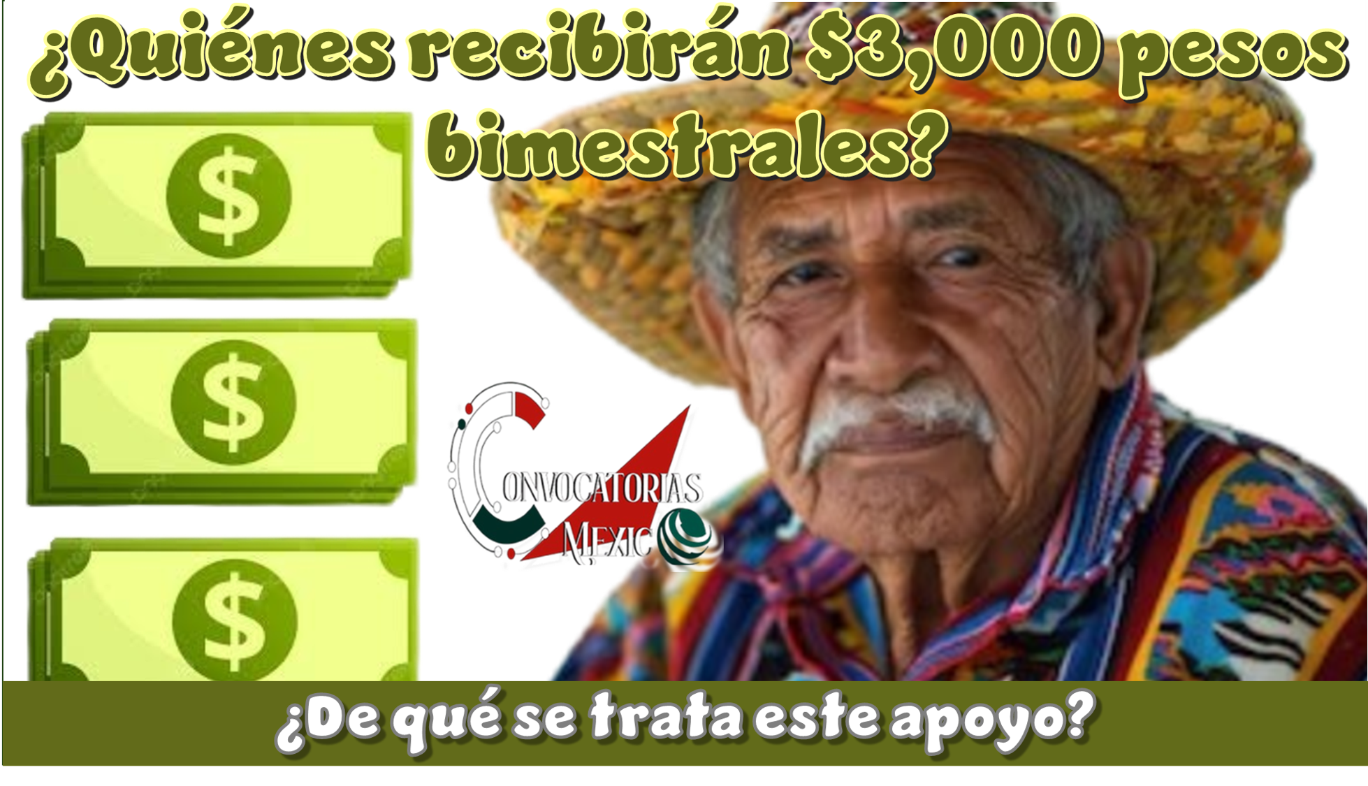 ¿Quiénes recibirán $3,000 pesos bimestrales?, ¿De qué se trata este apoyo?
