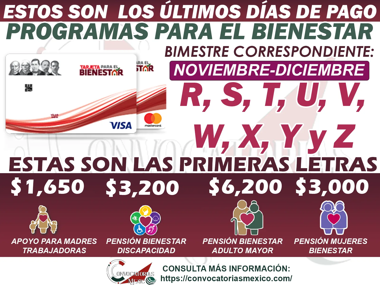 ¿Quiénes recibirán pago en estos últimos tres días 25, 26 y 27 de noviembre? Programas del Bienestar 
