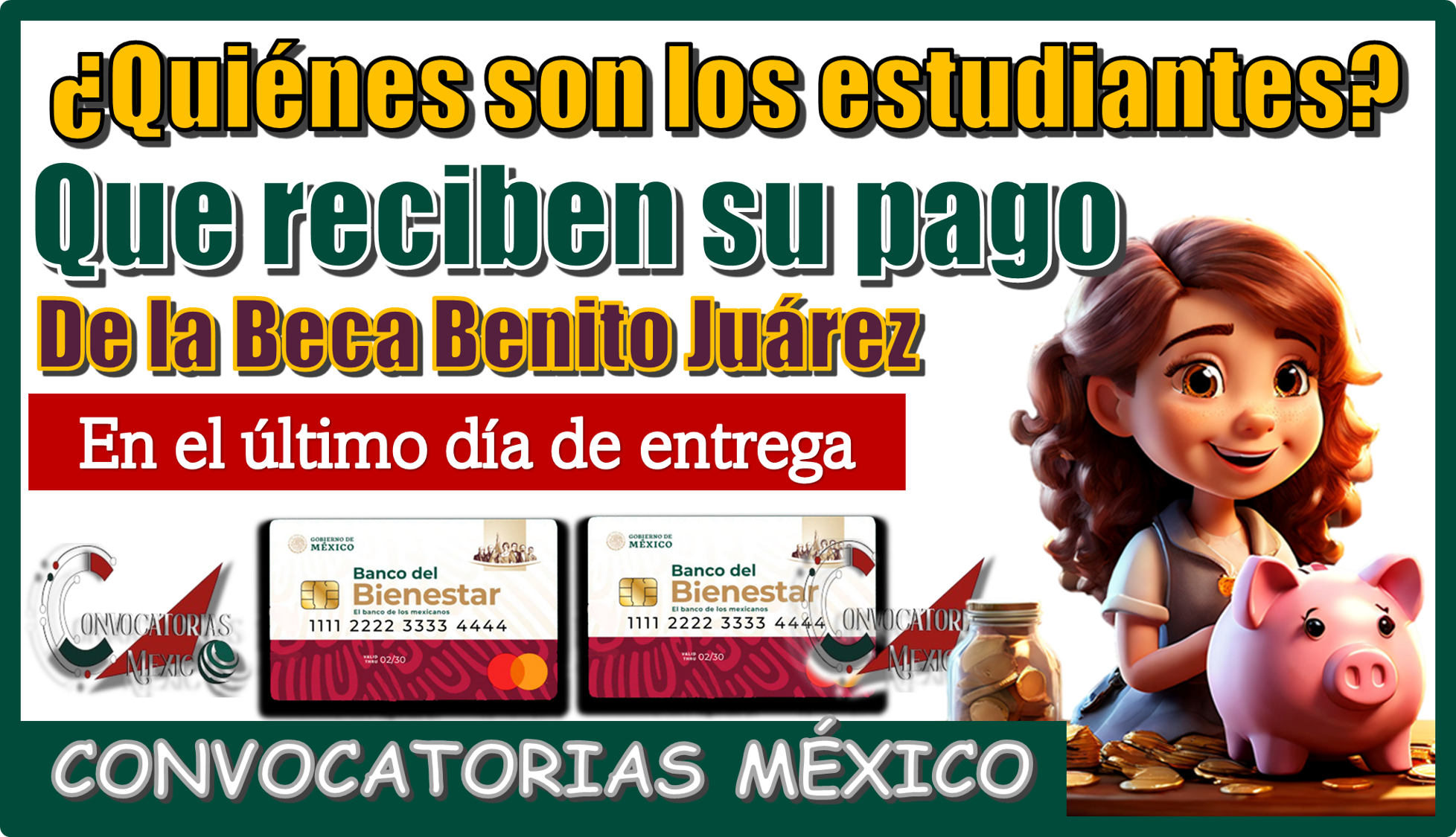 ¿Quiénes son los estudiantes qué reciben su pago de la Beca Benito Juárez en el último día de entrega?