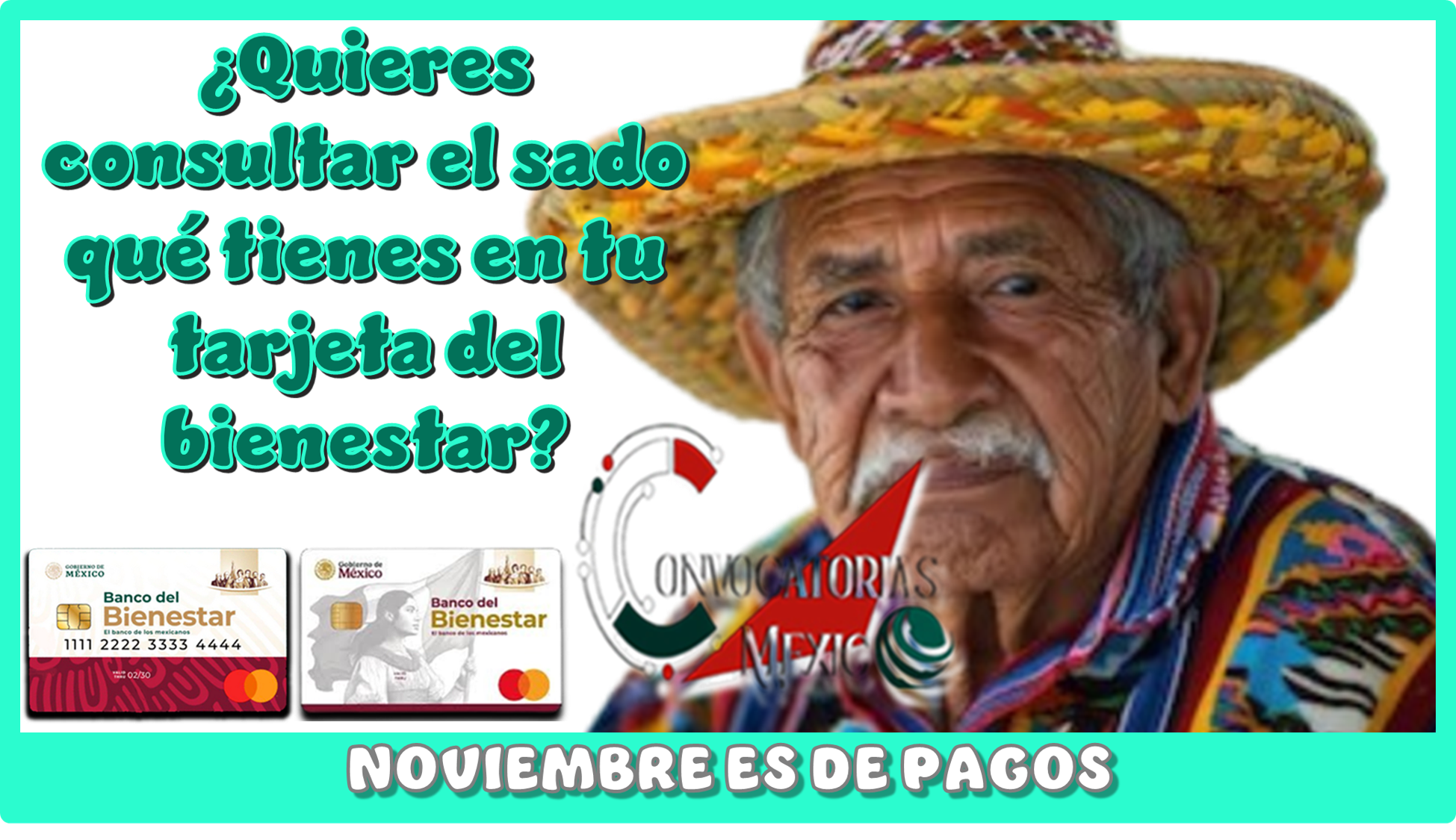 ¿Quieres consultar el saldo qué tienes en tu tarjeta del bienestar? | NOVIEMBRE ES DE PAGOS