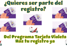 ¿Quieres ser parte del registro de la Programa Tarjeta Violeta?: Haz tu registro ya 
