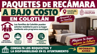 Paquetes de recámara a bajo costo en Colotlán: familias pueden solicitar mobiliario