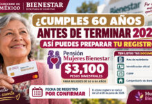 ¿Cumples 60 años antes de terminar 2026? Así puedes preparar tu registro a Mujeres Bienestar