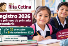 Beca Rita Cetina 2026: del 26 de octubre al 6 de noviembre será el registro para estudiantes de primero de primaria y secundaria