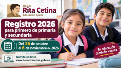 Beca Rita Cetina 2026: del 26 de octubre al 6 de noviembre será el registro para estudiantes de primero de primaria y secundaria