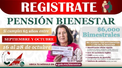 ¿Tienes 65 años y aun no recibes la Pensión Bienestar? Solicítala ya, tienes hasta el 28 de Octubre