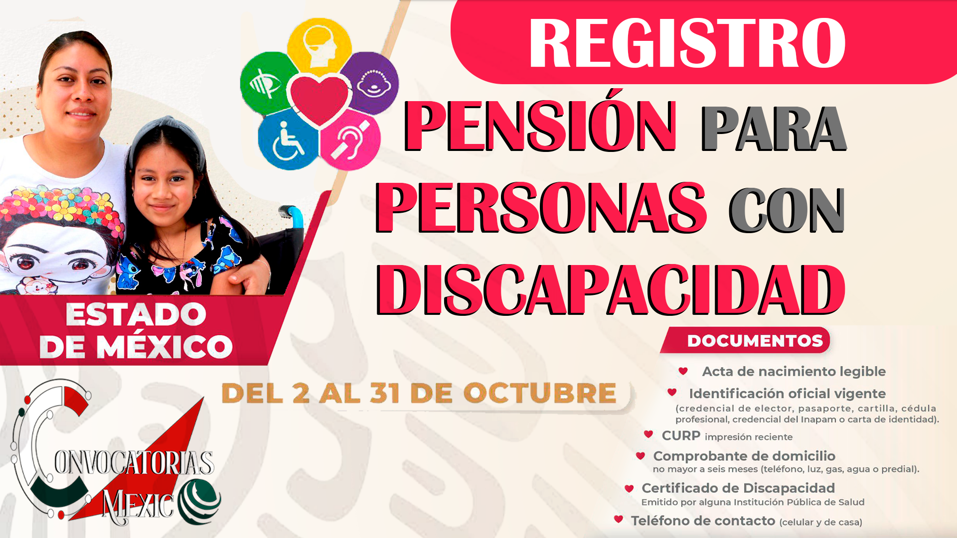 Ariadna Montiel Reyes: Continua el Registro de Personas Con Discapacidad a la Pensión Bienestar en EdoMex