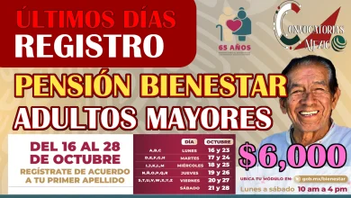 Últimos Días para Solicitar $6,000 Bimestrales de la Pensión para el Bienestar de Adultos Mayores