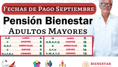 Siguiente Pago de Pensión Bienestar Septiembre