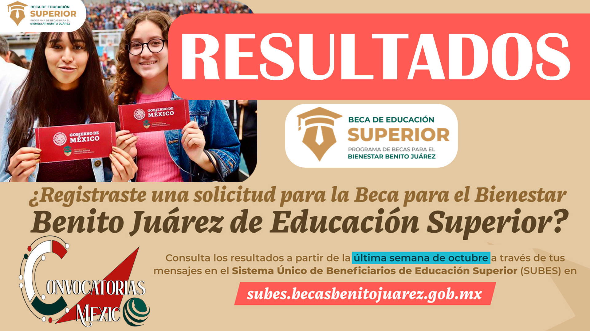 ¿Solicitaste la Beca Benito Juárez para Educación Superior? Consulta los Resultados