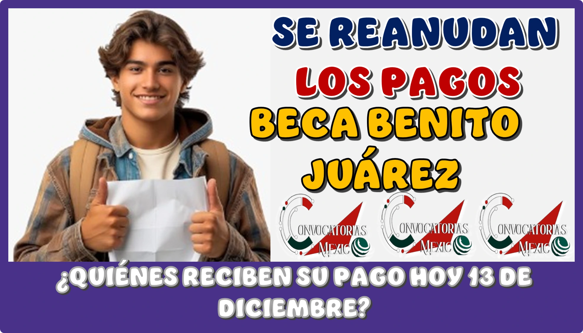 SE REANUDAN LOS PAGOS DE LA BECA BENITO JUÁREZ | ¿QUIÉNES RECIBEN SU PAGO HOY 13 DE DICIEMBRE?