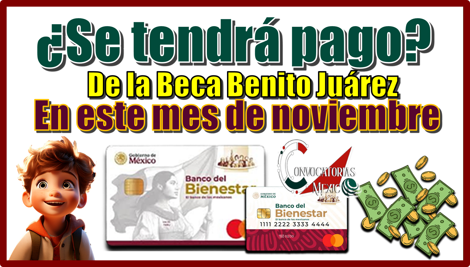 ¿Se tendrá pago de la Beca Benito Juárez en este mes de noviembre?