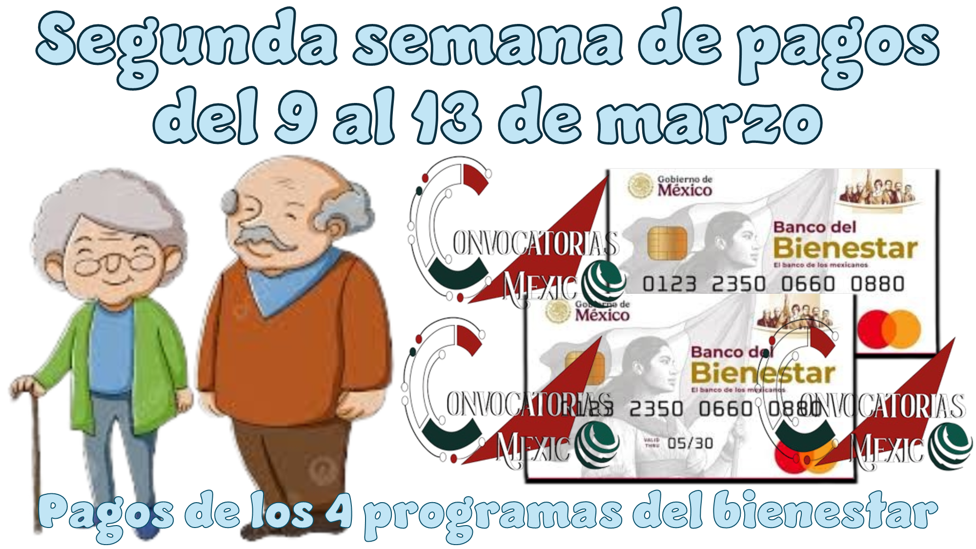 Segunda semana de pagos del 9 al 13 de marzo | Pagos de los 4 programas del bienestar