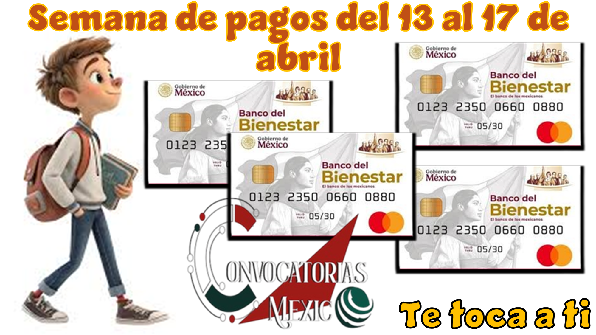 Semana de pagos: del 13 al 17 de abril...¿Te toca a ti?