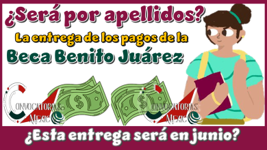 ¿Será por apellidos la entrega de los pagos de la Beca Benito Juárez?...¿Esta entrega será en junio?