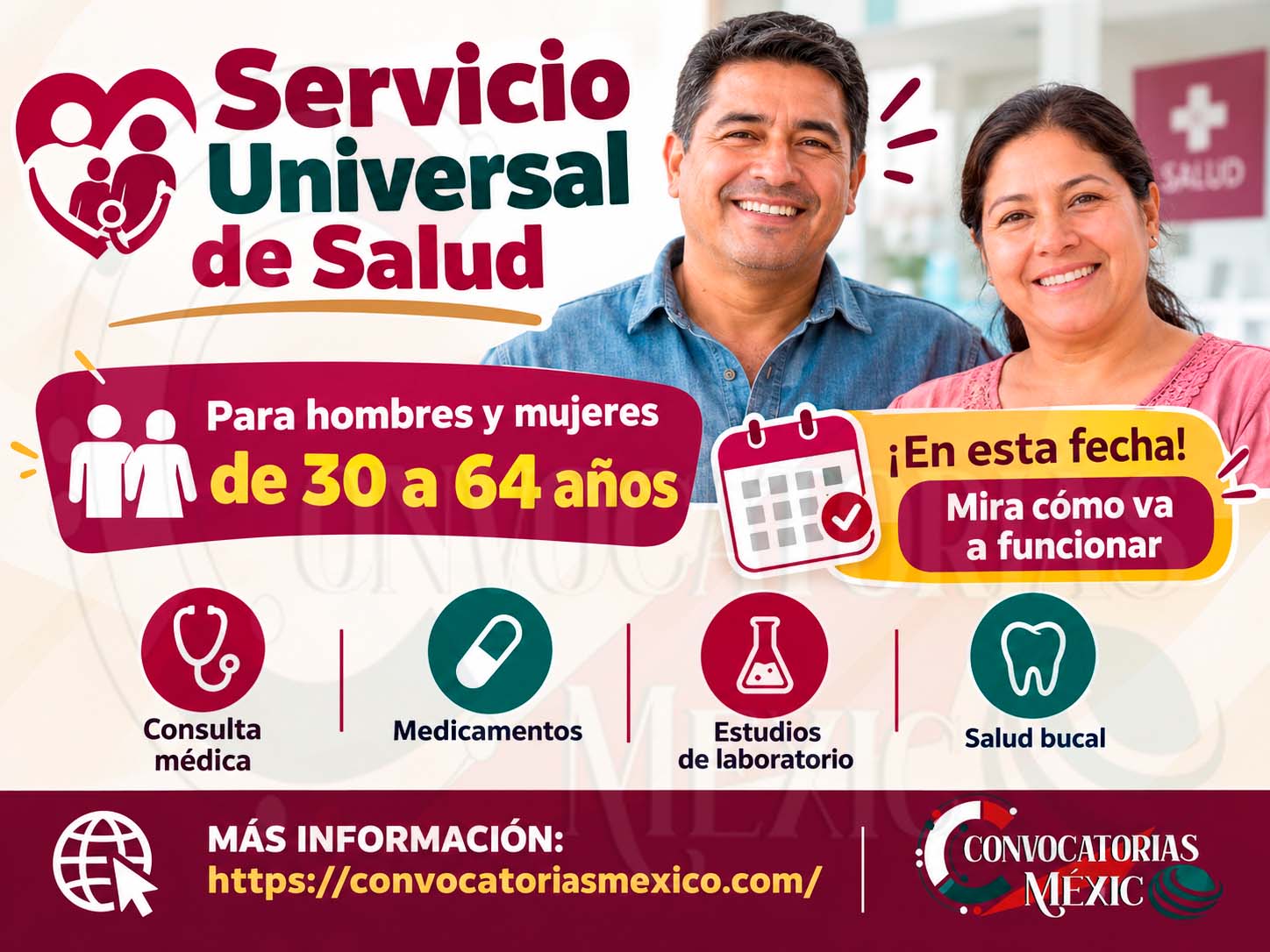 Servicio Universal de Salud ¡Llega para hombres y mujeres de 30 a 64 años de edad en esta fecha! Mira como va a funcionar