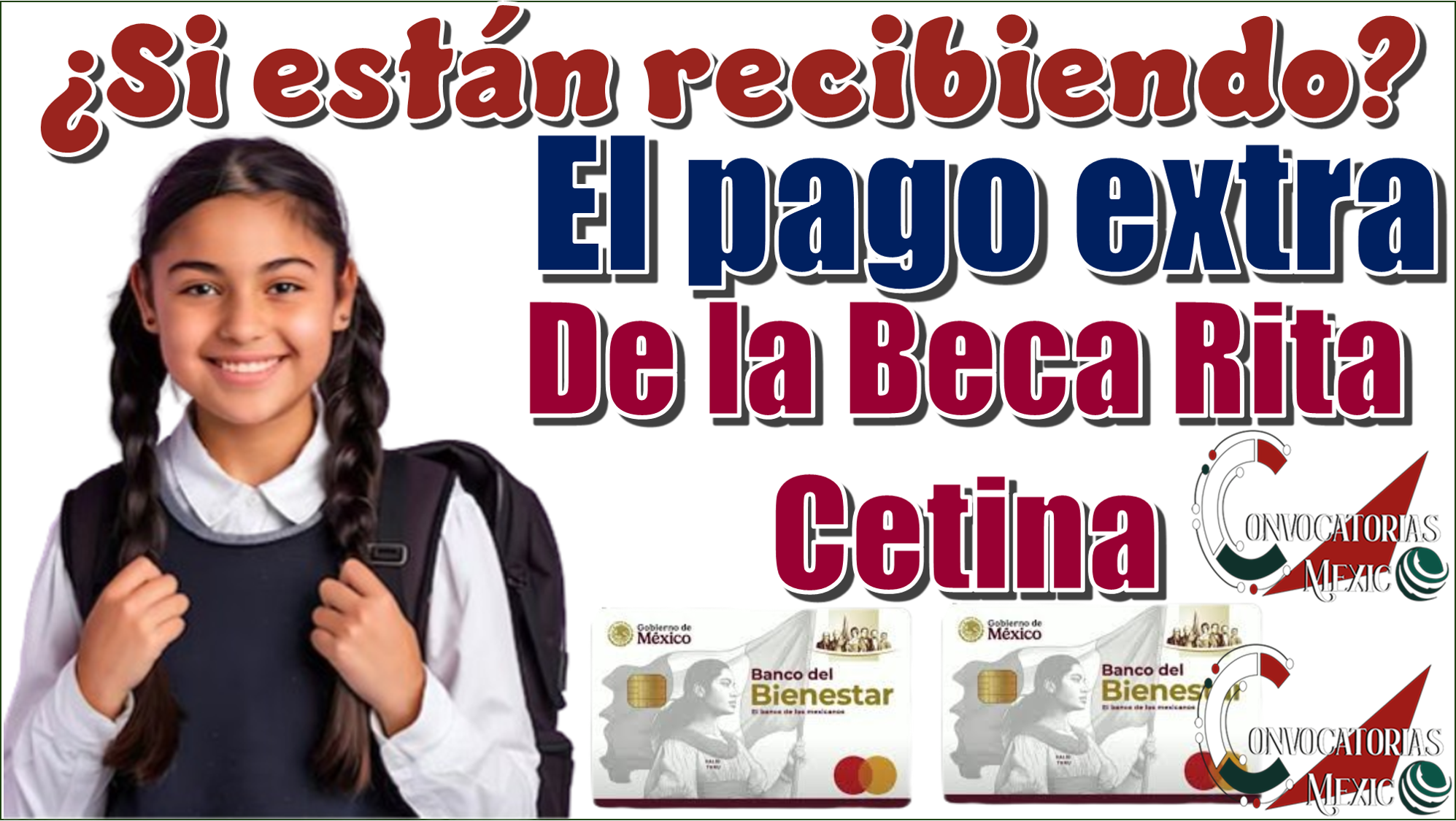 ¿Si están recibiendo el pago extra de la Beca Rita Cetina?