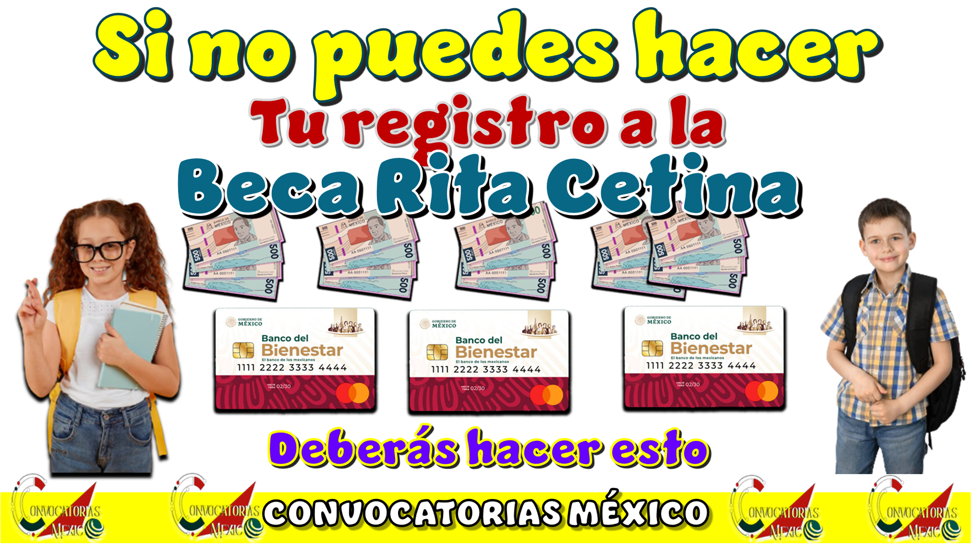 Si no puedes hacer tu registro a la Beca Rita Cetina, deberás hacer esto