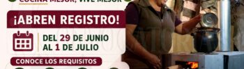Solicitar una de las Eco Estufas del Bienestar ¡Registro Disponible del 29 de junio al 1 de julio!