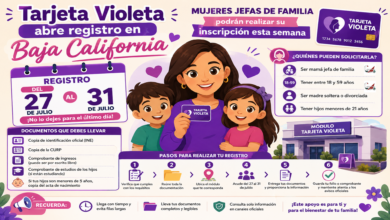 Tarjeta Violeta abre registro en Baja California: mujeres jefas de familia podrán realizar su inscripción esta semana