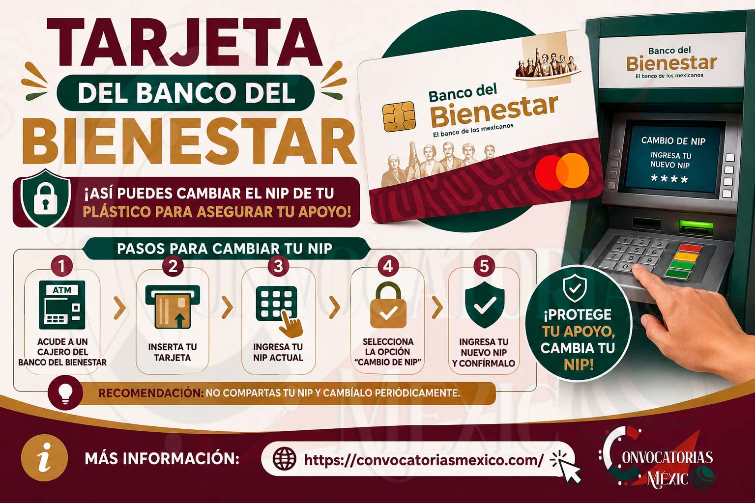 Tarjeta del Banco del Bienestar ¡Así puedes cambiar el NIP de tu plástico para asegurar tu apoyo!