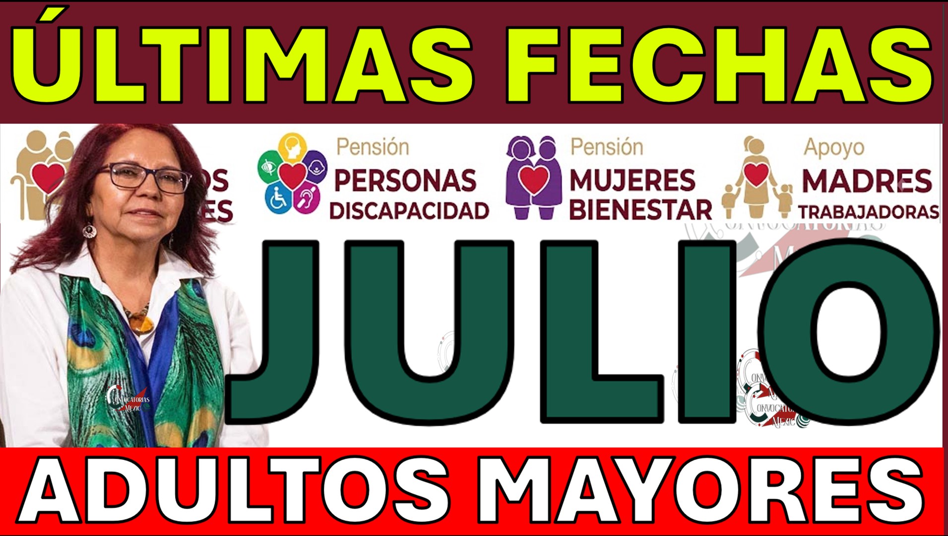 ULTIMAS FECHAS PENSION AVISO COMUNICADO
