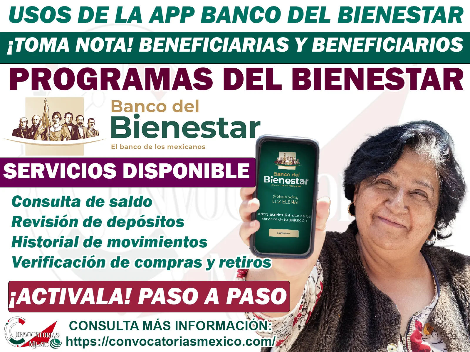Esto es lo que puedes realizar con tu aplicación del Banco del Bienestar: Beneficiario de los Programas para el Bienestar