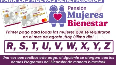Último día de Pagos para las nuevas beneficiarias de la Pensión Mujeres Bienestar ¡Estos son las letras que cobraron hoy! 