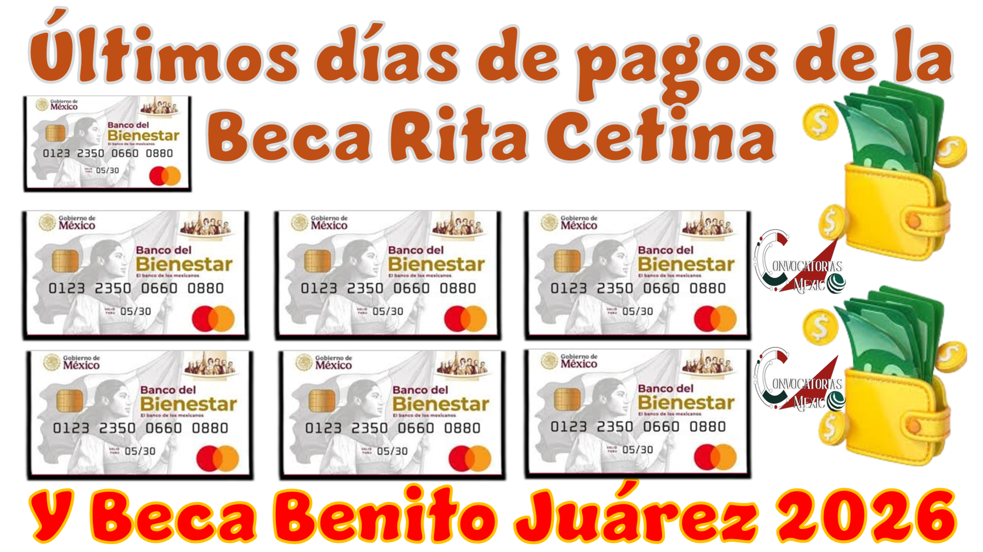 Últimos días de pagos de la Beca Rita Cetina y Beca Benito Juárez 2026