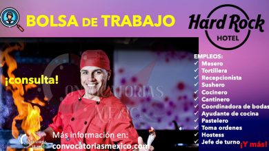 ¡VACANTES DISPONIBLES! REVISA LA BOLSA DE TRABAJO DE “HARD ROCK HOTEL MÉXICO” Y SE PARTE DE SU EQUIPO