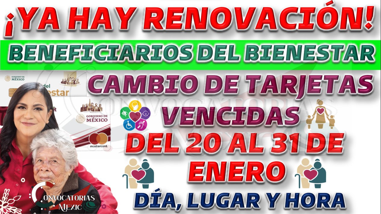 Reposición de Tarjetas del Bienestar