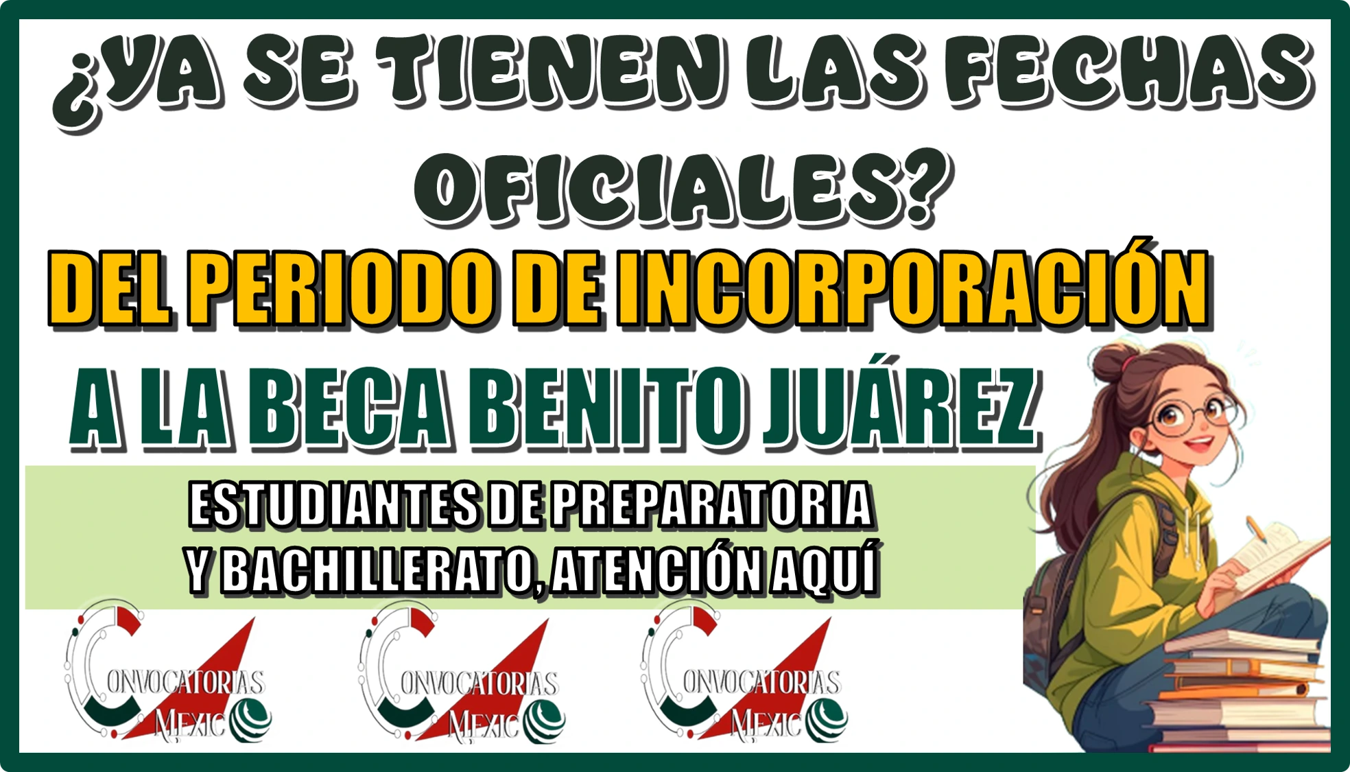 ¿YA SE TIENEN LAS FECHAS OFICIALES DEL PERIODO DE INCORPORACIÓN A LA BECA BENITO JUÁREZ? | ESTUDIANTES DE PREPARATORIA Y BACHILLERATO ATENCIÓN AQUÍ