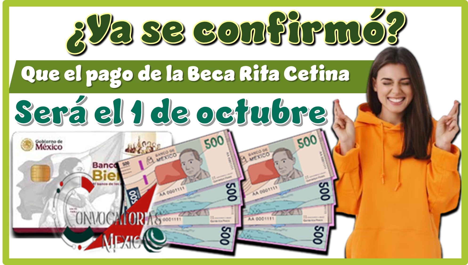 ¿Ya se confirmó que el pago de la Beca Rita Cetina será el 1 de octubre?