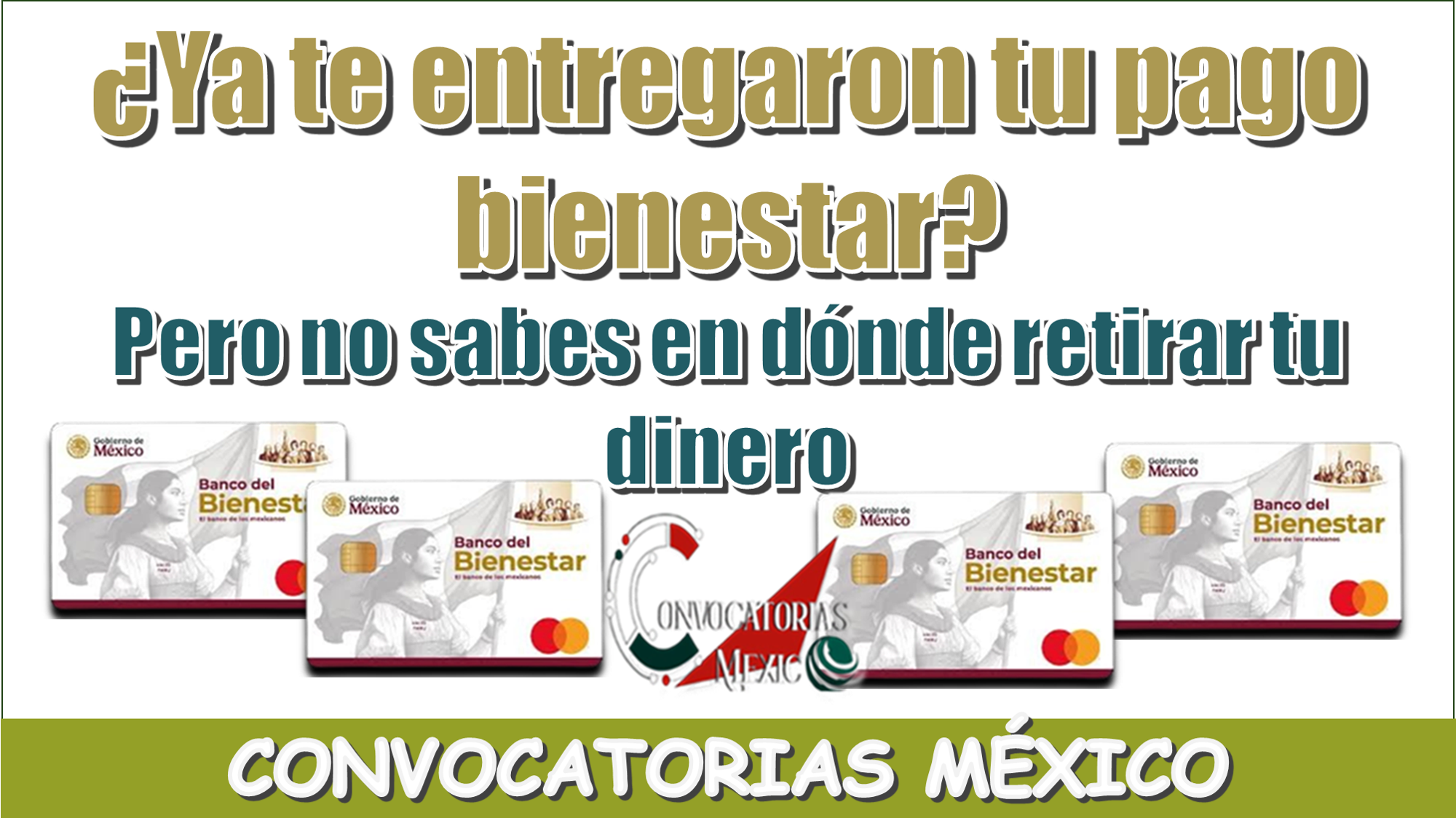 ¿Ya te entregaron tu pago bienestar, pero no sabes en dónde retirar tu dinero?
