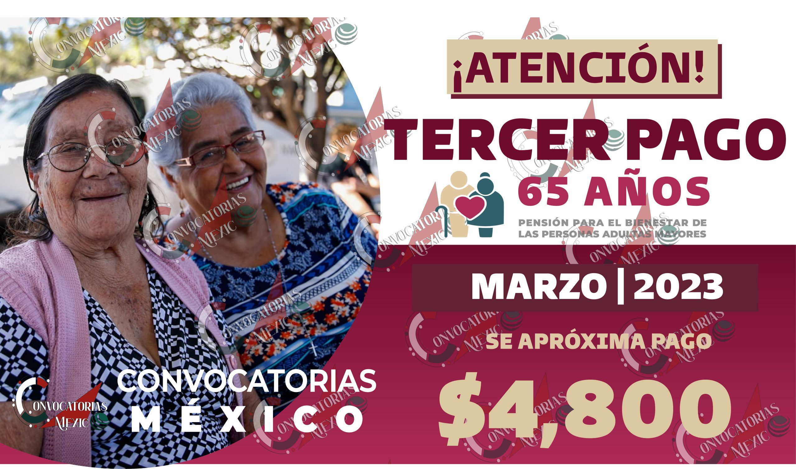 Detalles clave sobre el tercer pago del programa Pensión Bienestar en 2023