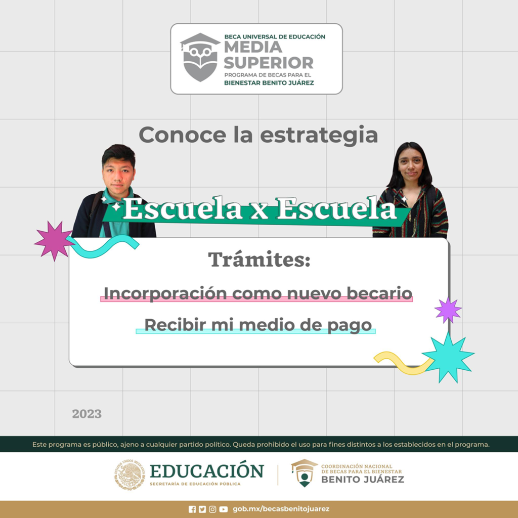 Comunicado oficial sobre la Actualización de la programación #EscuelaXEscuela Becas Benito Juárez