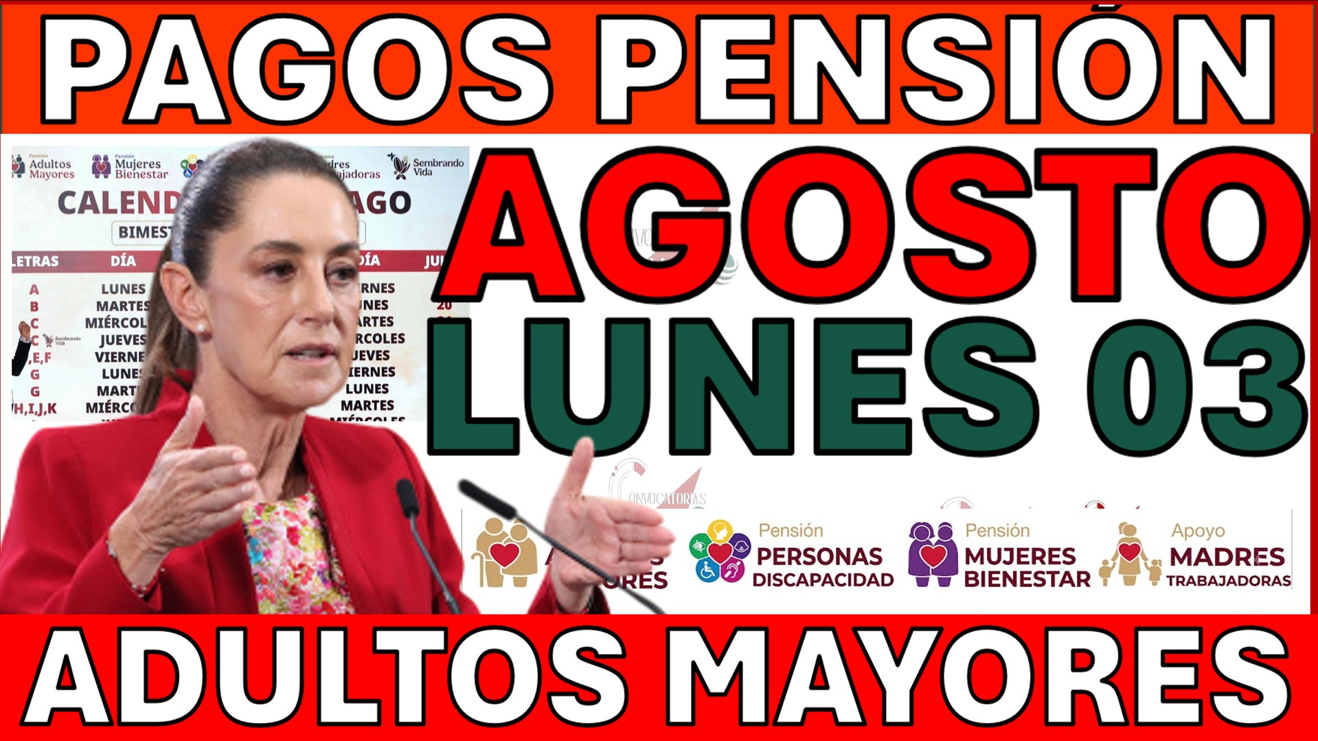 agosto lunes pension aviso