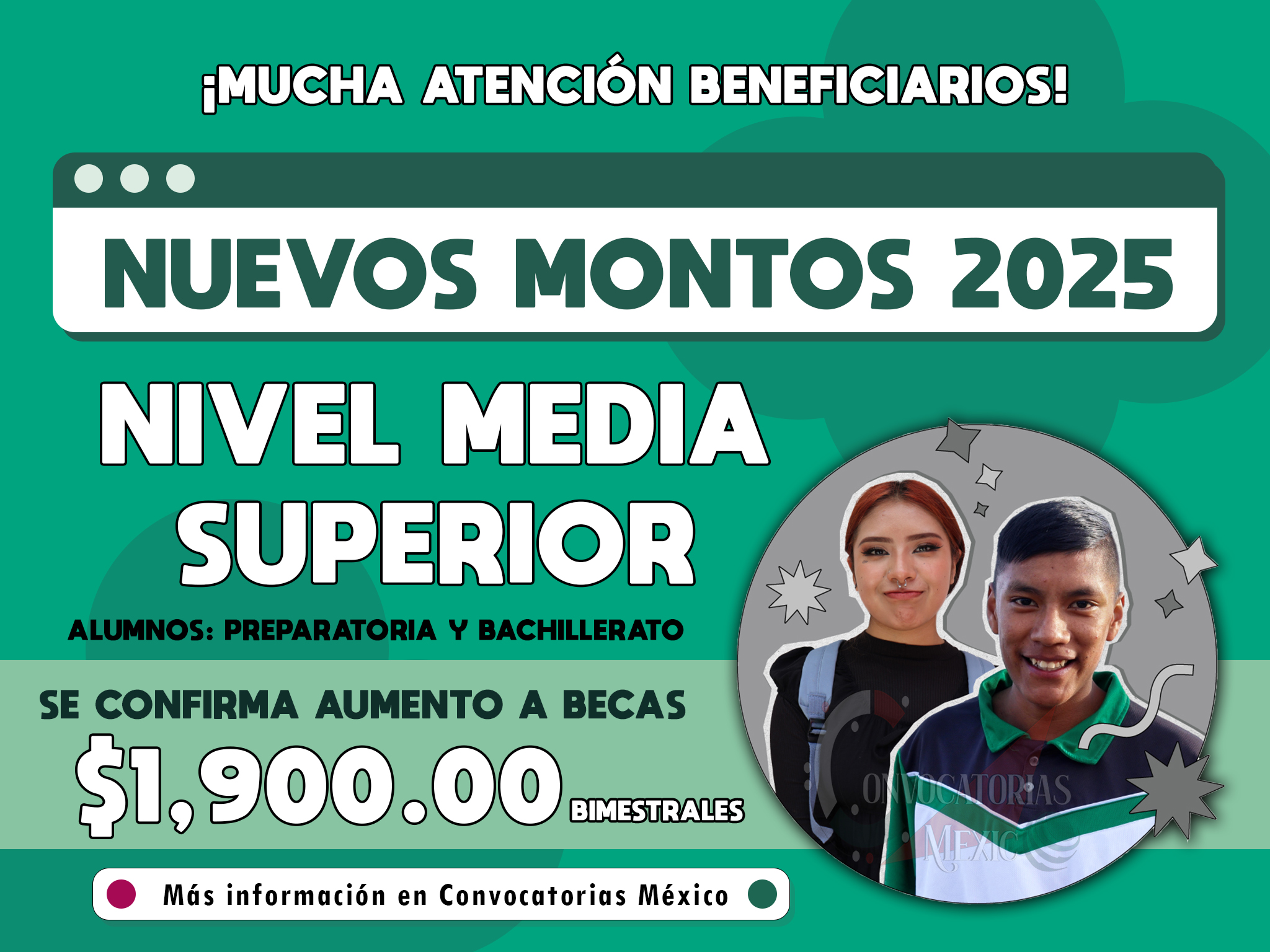 ¡Atención, alumnos! Se confirma aumento a beca Benito Juárez nivel Media Superior | 3.2% más de apoyo