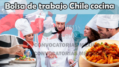 Bolsa de trabajo Chile cocina