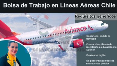 Bolsa de Trabajo en Líneas Aéreas Chile
