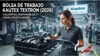 Ingeniera inspecciona piezas automotrices en la planta de Kautex Textron México para la bolsa de trabajo