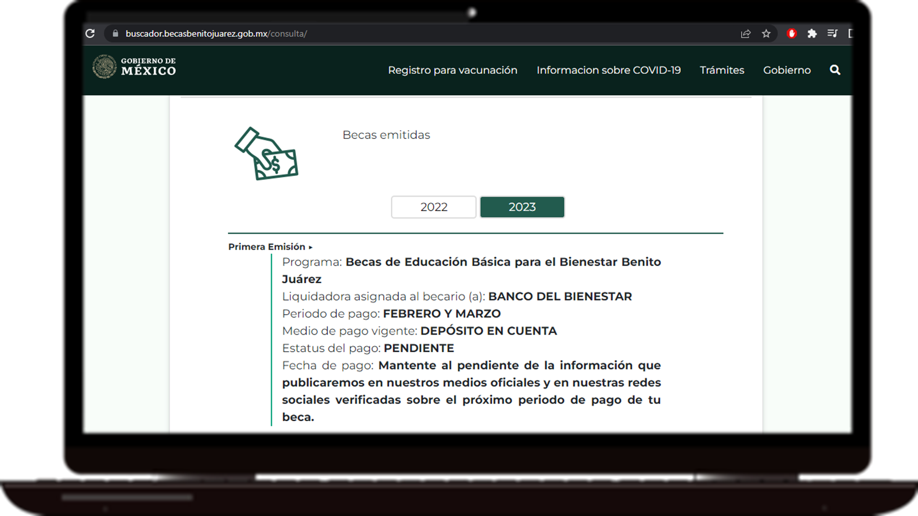 Becas Emitidas Becas Benito Juárez