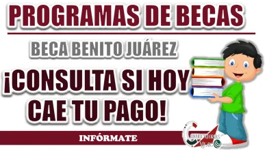 BECA BENITO JUÁREZ| ¿QUIÉNES RECIBEN SU PAGO HOY?