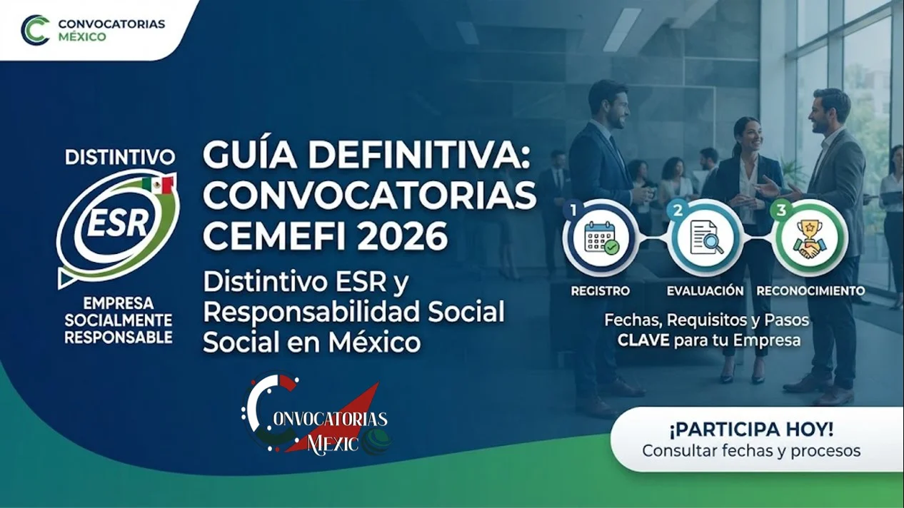 Guía de convocatorias Cemefi y pasos para obtener el Distintivo ESR en México