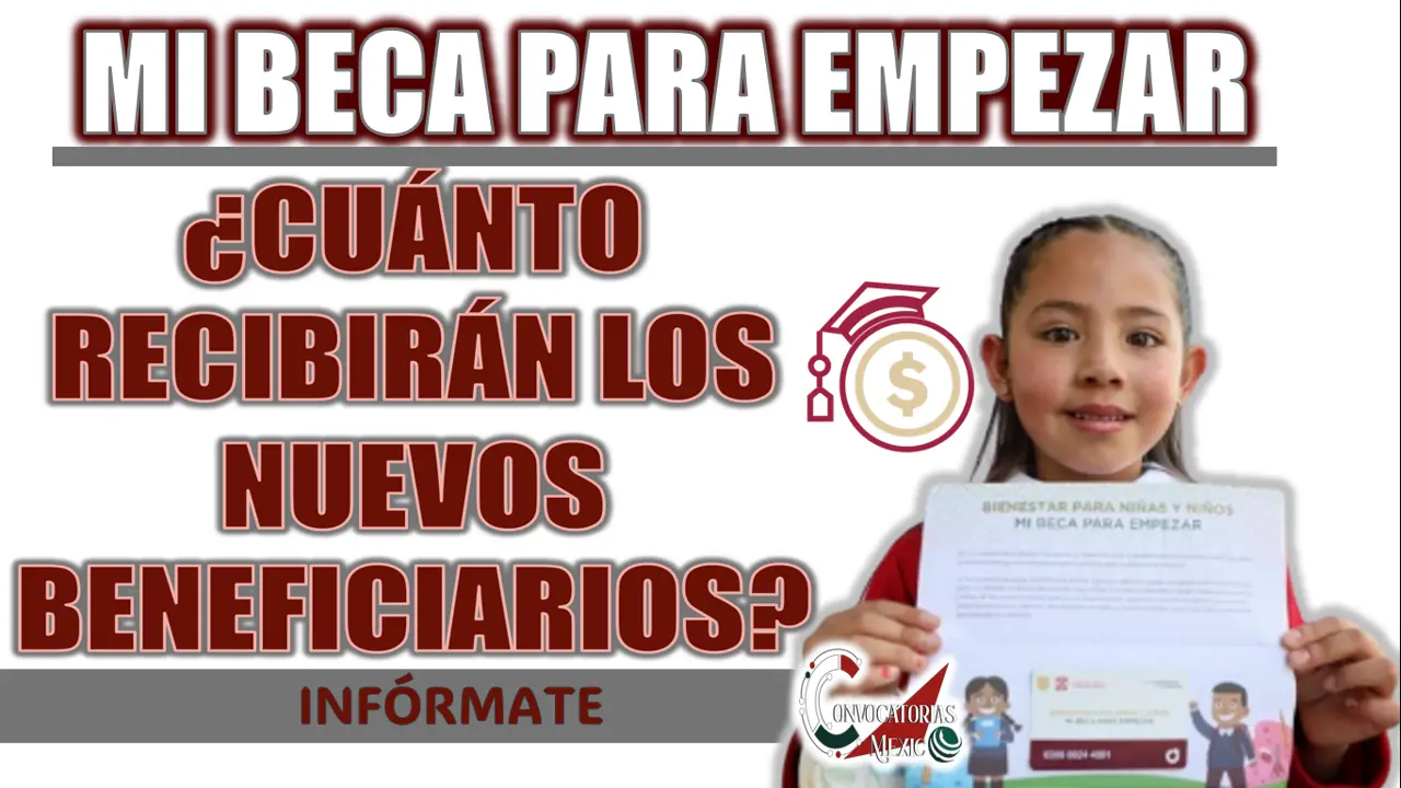 MI BECA PARA EMPEZAR| ¿CUÁL ES LA CANTIDAD QUE RECIBIRÁN LOS NUEVOS BENEFICIARIOS?