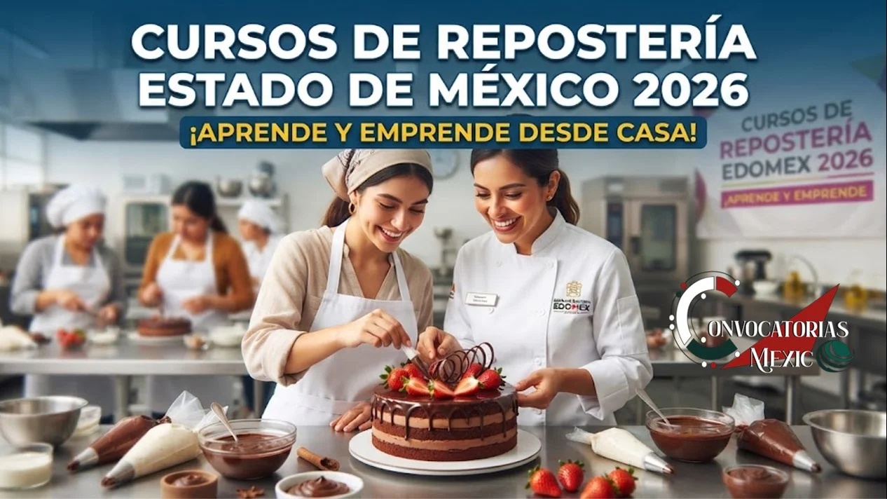 Alumnas sonrientes en un taller práctico de pastelería decorando un pastel de chocolate con fresas, como parte de los cursos de repostería en el Estado de México 2026.